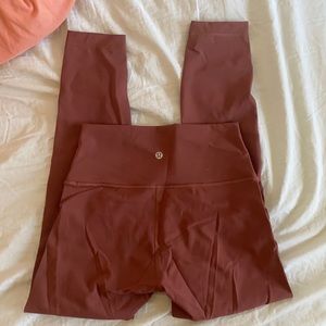 maroon lulu leggings